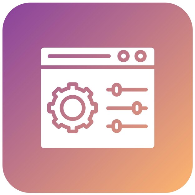 Vector Design Control Panel Icon Style