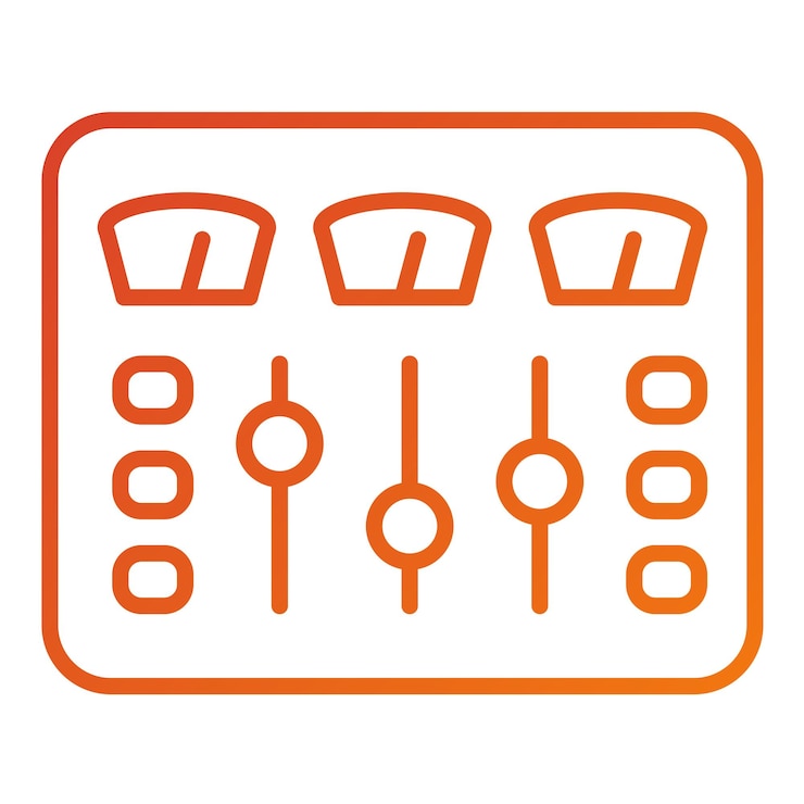 Vector vector design control panel icon style