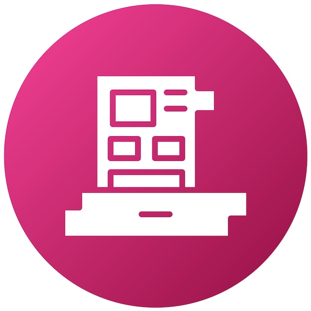 Vector Design Controller Kaart Icon Stijl