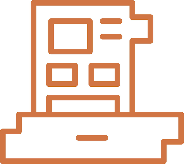 Vector Design Controller Kaart Icon Stijl