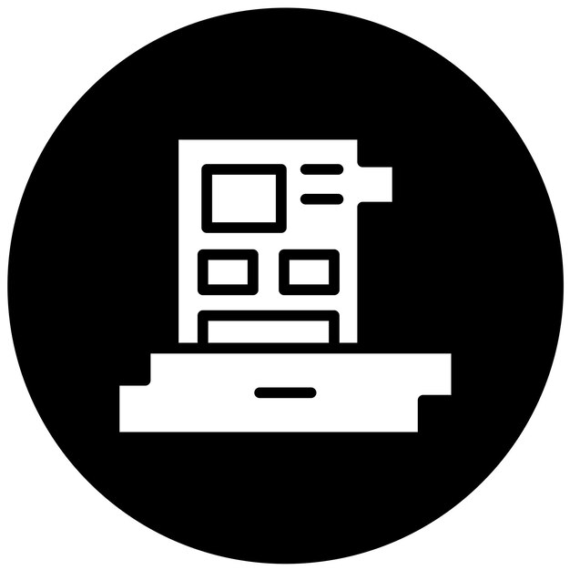 Vector Design Controller Kaart Icon Stijl