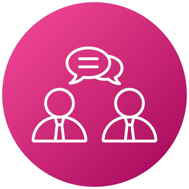 Vector Design Conversation Icon Style