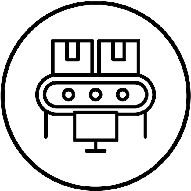 Vector Design Conveyor System Icon Style