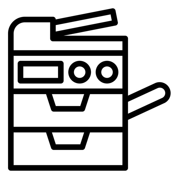 Vector Design Copy Machine Icon Style