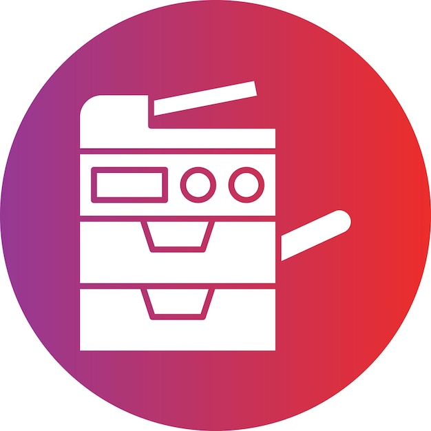 Vector Design Copy Machine Icon Style