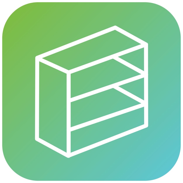 Vector Design Corner Shelf Icon Style