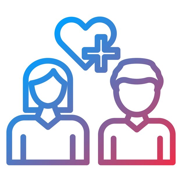 Vector vector design couple counseling icon style