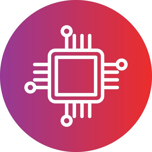 터 디자인 CPU 아이콘 스타일