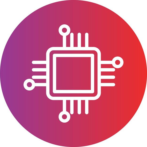 Vector Design Cpu Icon Style