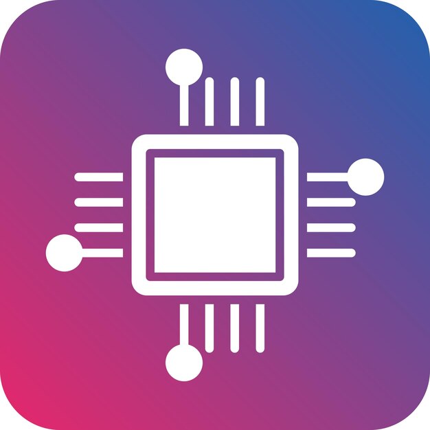 Vector design cpu icon style