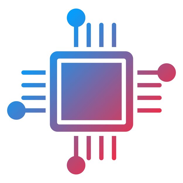 Векторный дизайн CPU Icon Style