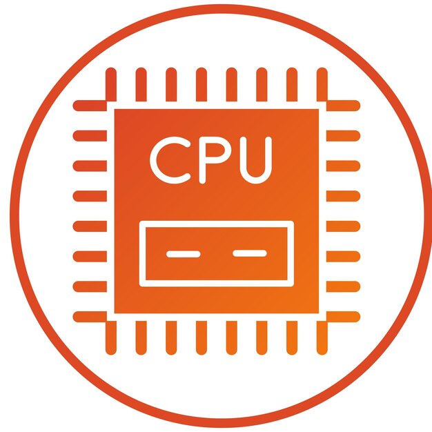 Векторный дизайн CPU Icon Style