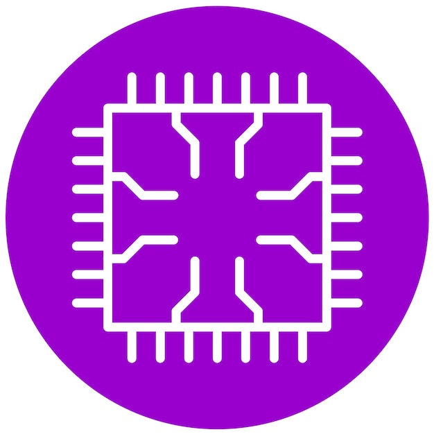 Вектор Векторный дизайн cpu icon style