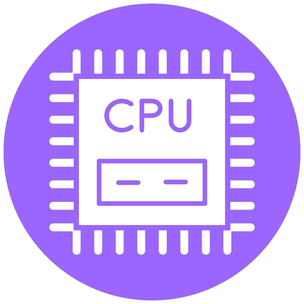 터 디자인 CPU 아이콘 스타일