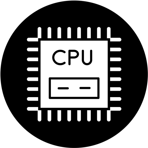 터 디자인 CPU 아이콘 스타일
