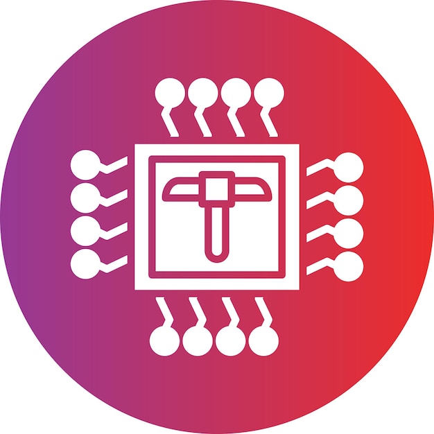 Векторный дизайн CPU Mining Icon Style