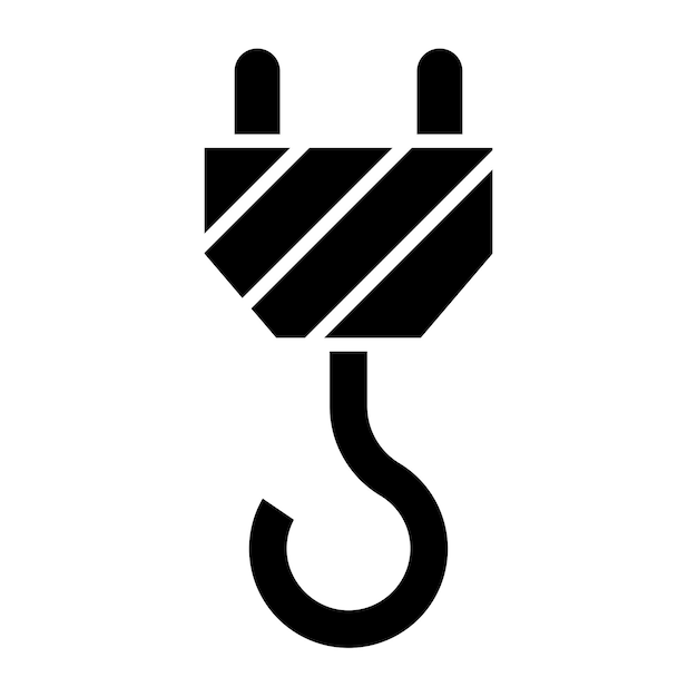 Vector Design Crane Hook Icon Style