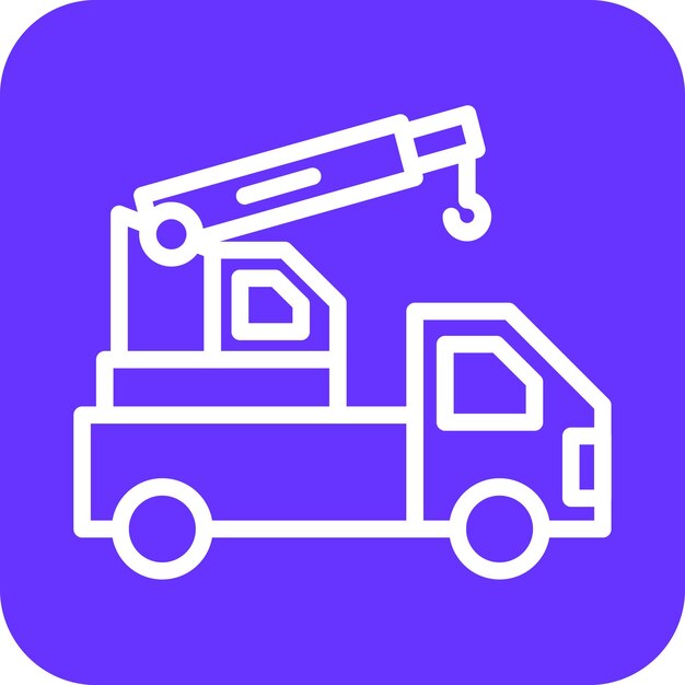 Vector Design Crane Turck Icon Style