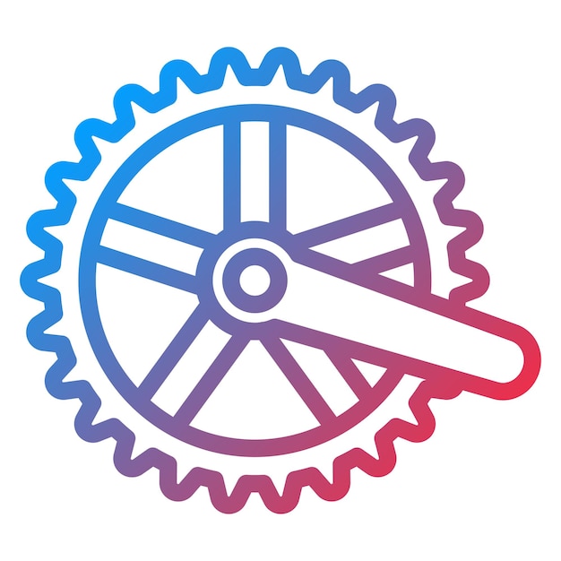 Vector vector design crankset icon style