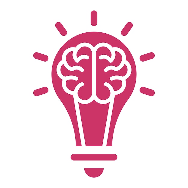 Vector Design Creatieve Brain Icon Stijl