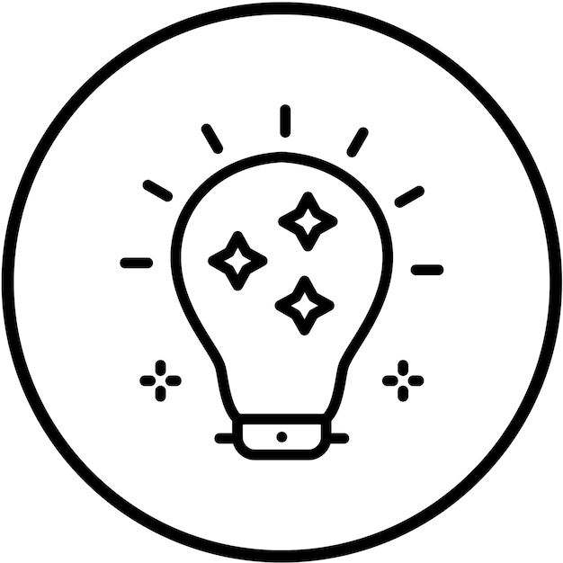 Vector Design Creatieve Spark Icon Stijl
