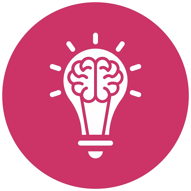 Vector Design Creative Brain Icon Style