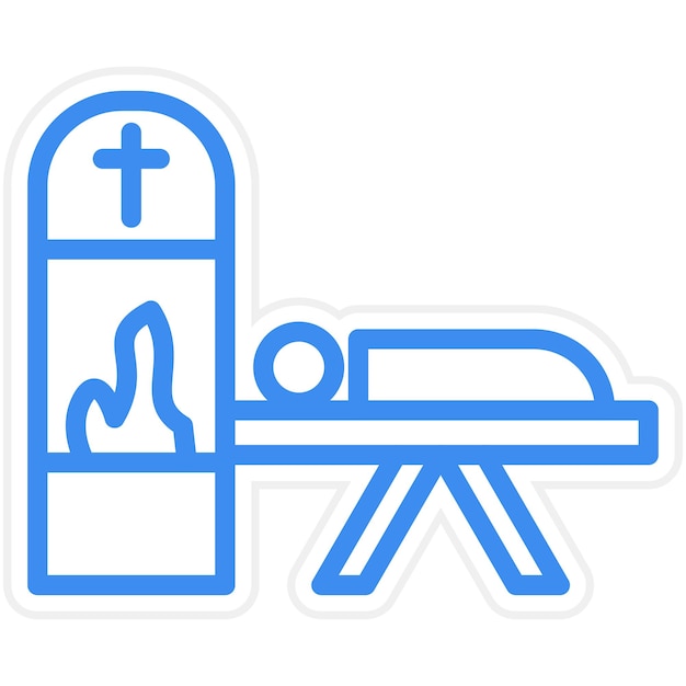 Vector design cremation icon style