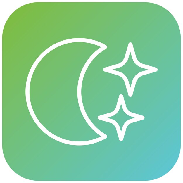 Vector vector design crescent moon icon style