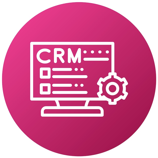 Vector vector design crm-software icon style