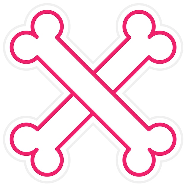 Вектор Векторный дизайн crossbones icon style