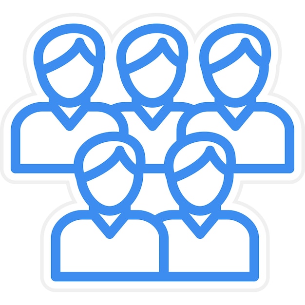 Vector vector design crowd icon style