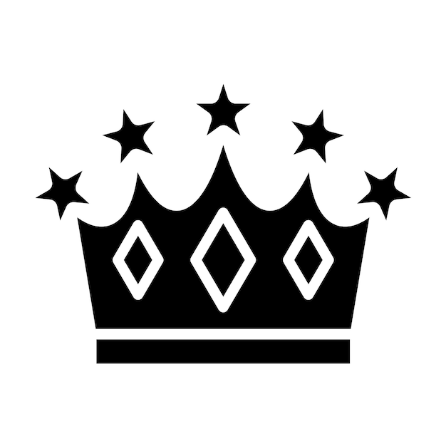 Векторный дизайн стиля иконы короны