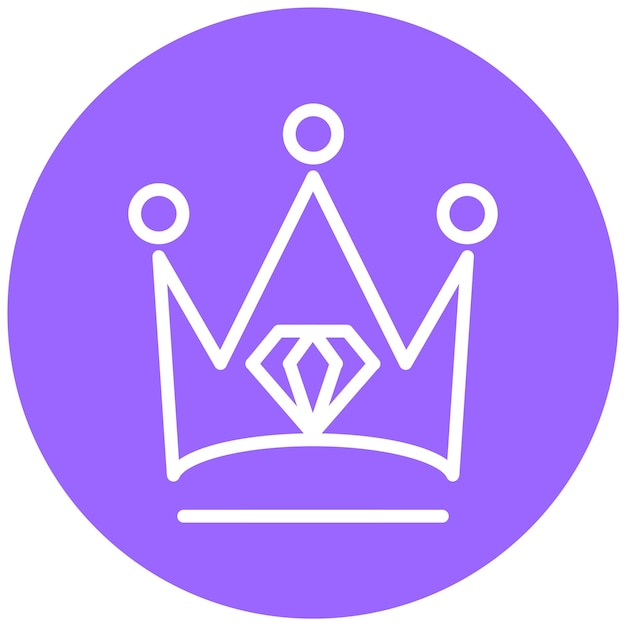 Vector Design Crown Icon Style