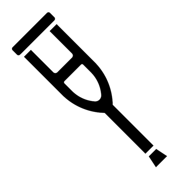 Vector Design Crutch Icon Stijl