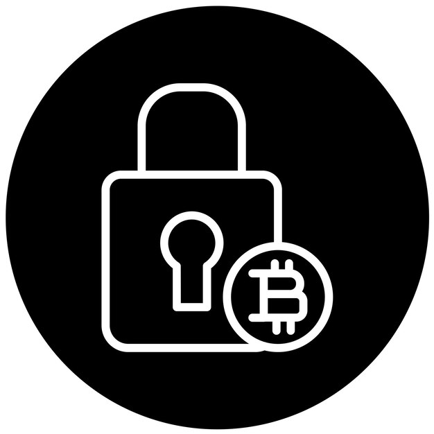 터 디자인 암호 잠금 아이콘 스타일