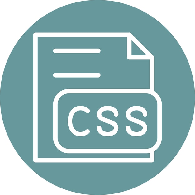 Vector Design CSS File Icon Style