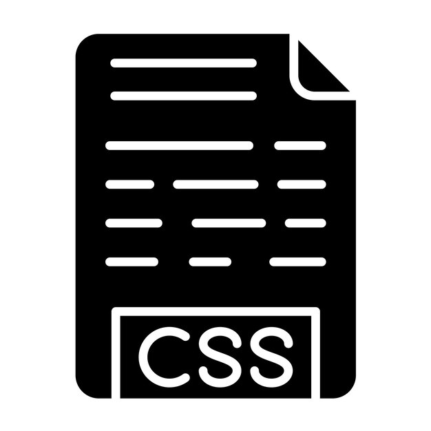 Vector Design CSS File Icon Style