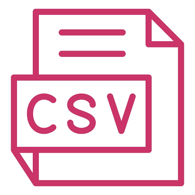 Вектор Векторный дизайн csv icon style