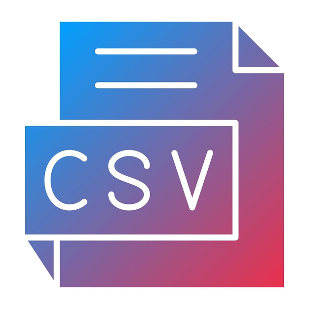 Vector design csv icon style