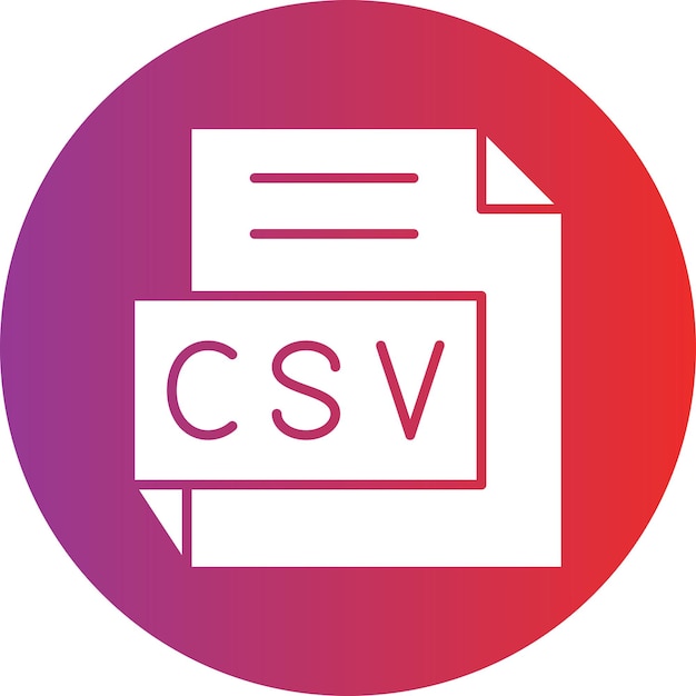 벡터 터 디자인 csv 아이콘 스타일