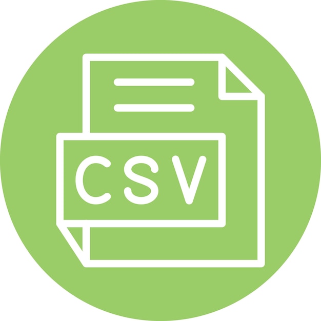 Vector Design CSV Icon Style