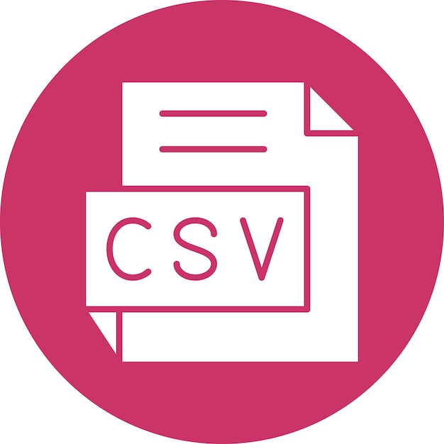 Vector Design CSV Icon Style