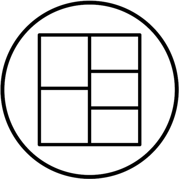 Vector Design Cube Organizer Icon Stijl