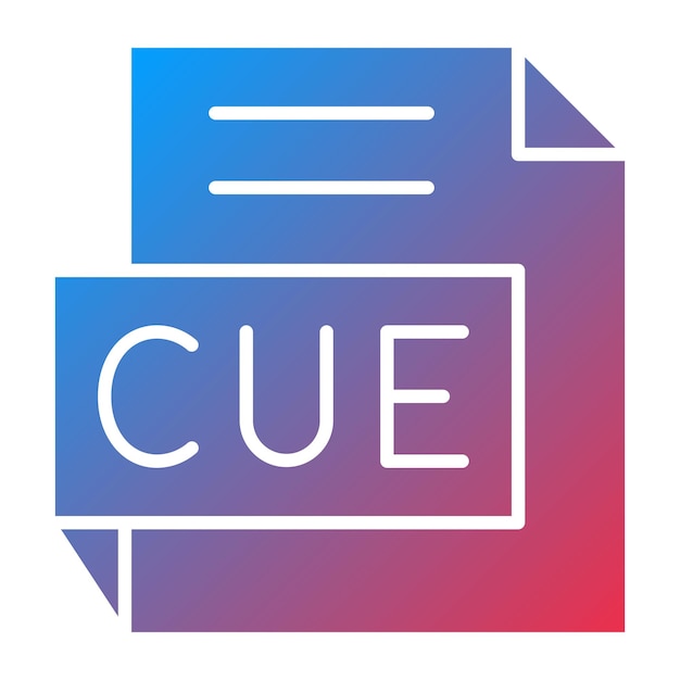Векторный дизайн CUE Icon Style