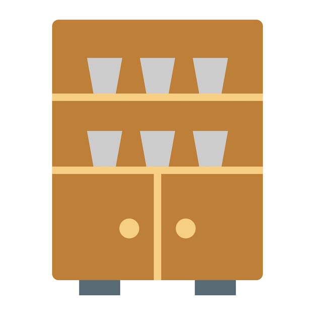 Vector Design Cupboard Icon Style