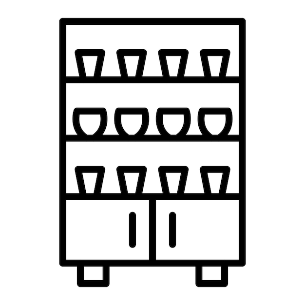 Vector Design Cupboard Icon Style