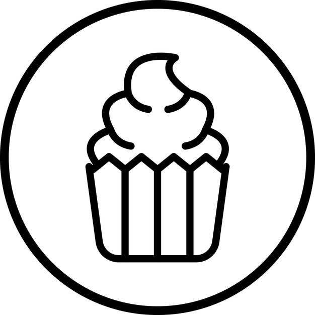 Vector vector design cupcake icon style