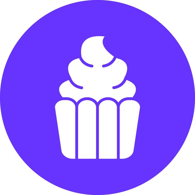 Vector Design Cupcake Icon Style