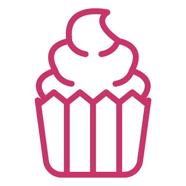 Вектор Векторный дизайн cupcake icon style