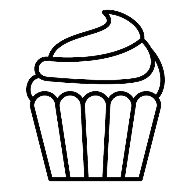 Vector Design Cupcake Icon Style